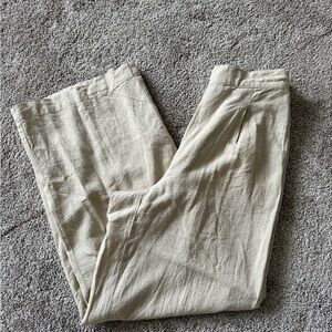 Madewell Women's Cream Wide Leg Pants